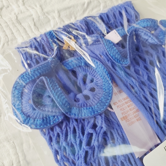 Savage X Fenty Blue Cyber Cafe Teddy & Stocking - Picture 16 of 16